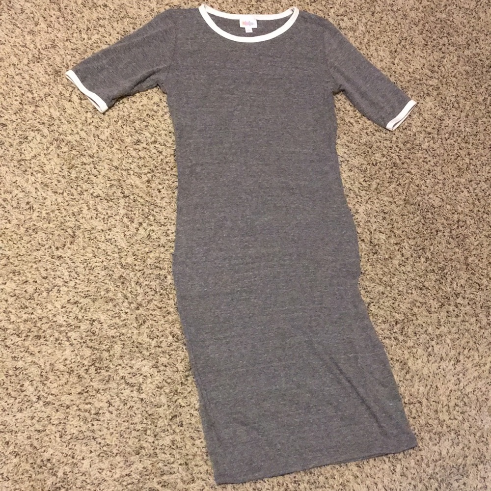 Grey small LulaRoe Julia.